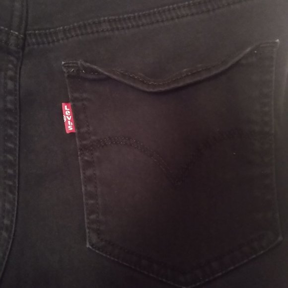 LEVI'S BLACK SKINNY JEANS - Picture 4 of 4
